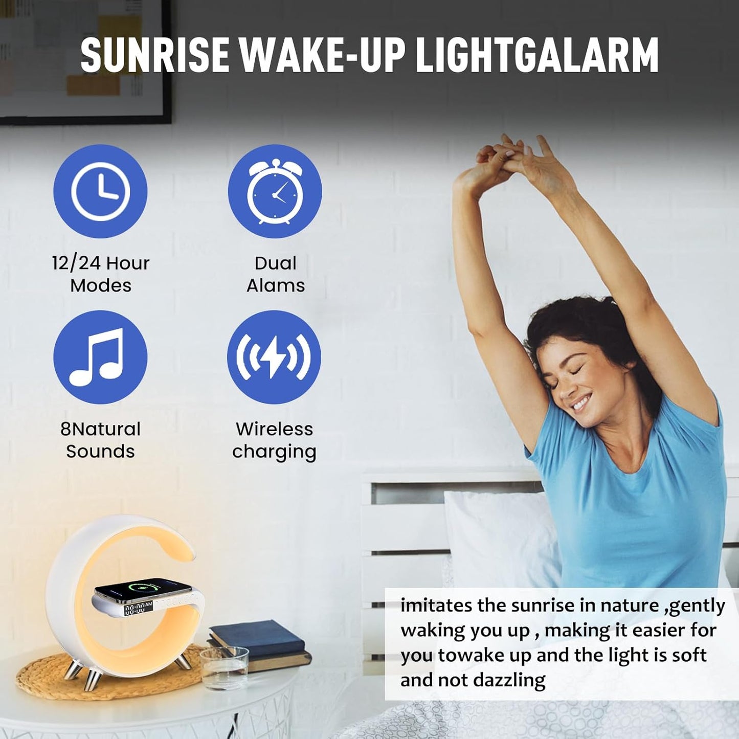 Digital Led Wireless Charger Speaker