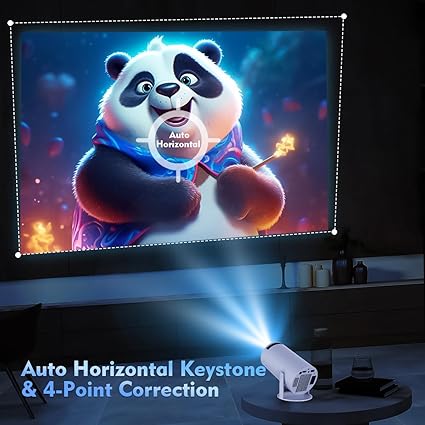 Auto Keystone Mini Portable Projector