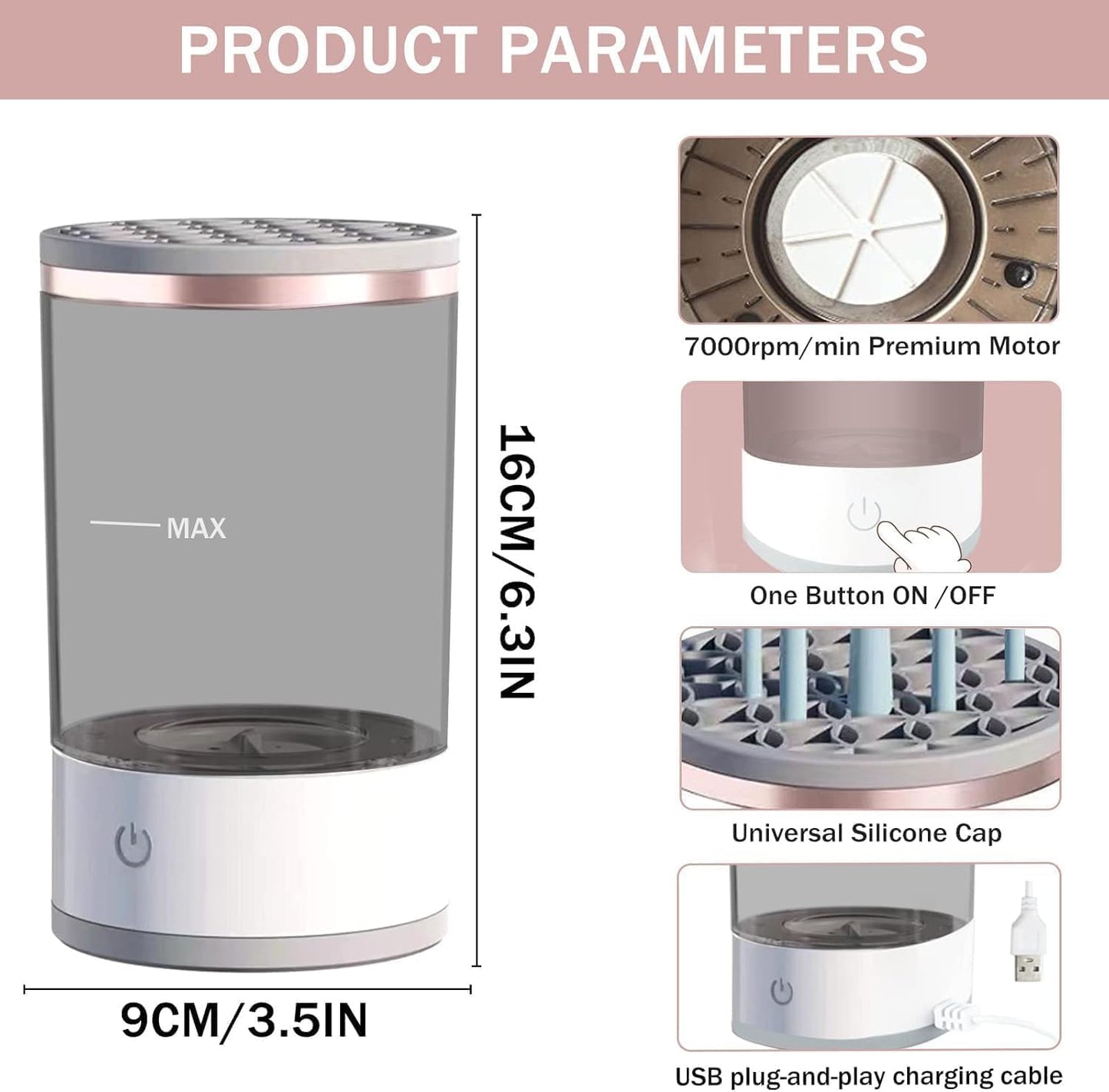 Electric Makeup Brush Cleaner